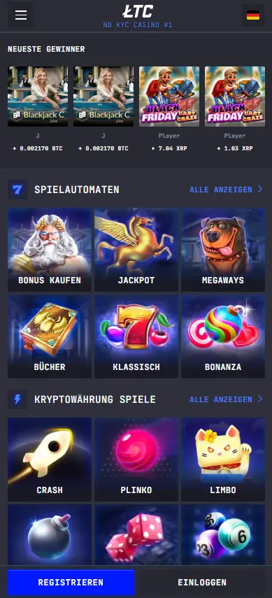 LTCCasino Mobile
